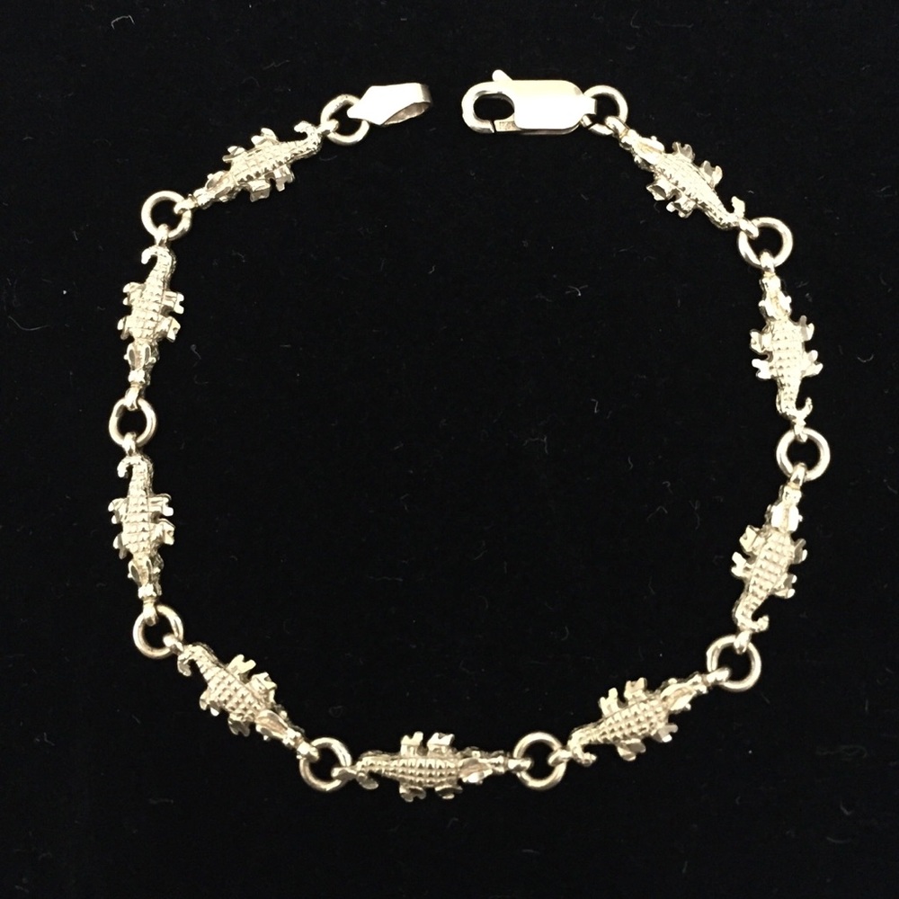 Genuine 14k Gold Alligator Crocodile 🐊 Bracelet